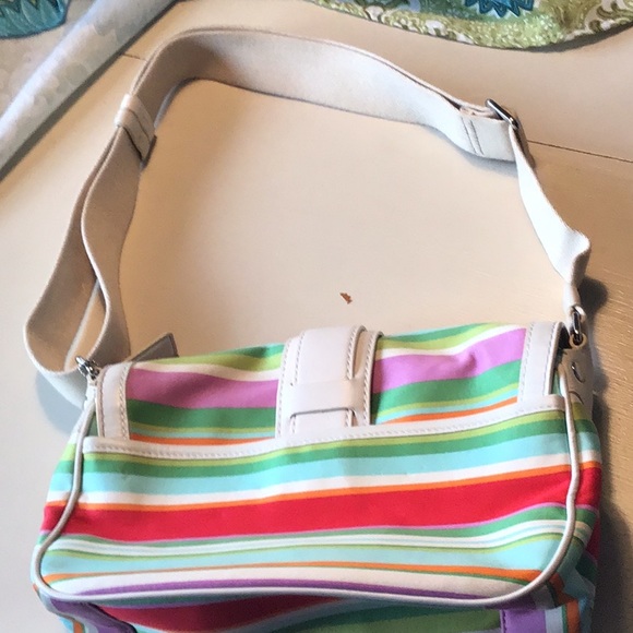 Coach Hampton Multi-colored Striped Cross body - Picture 6 of 8